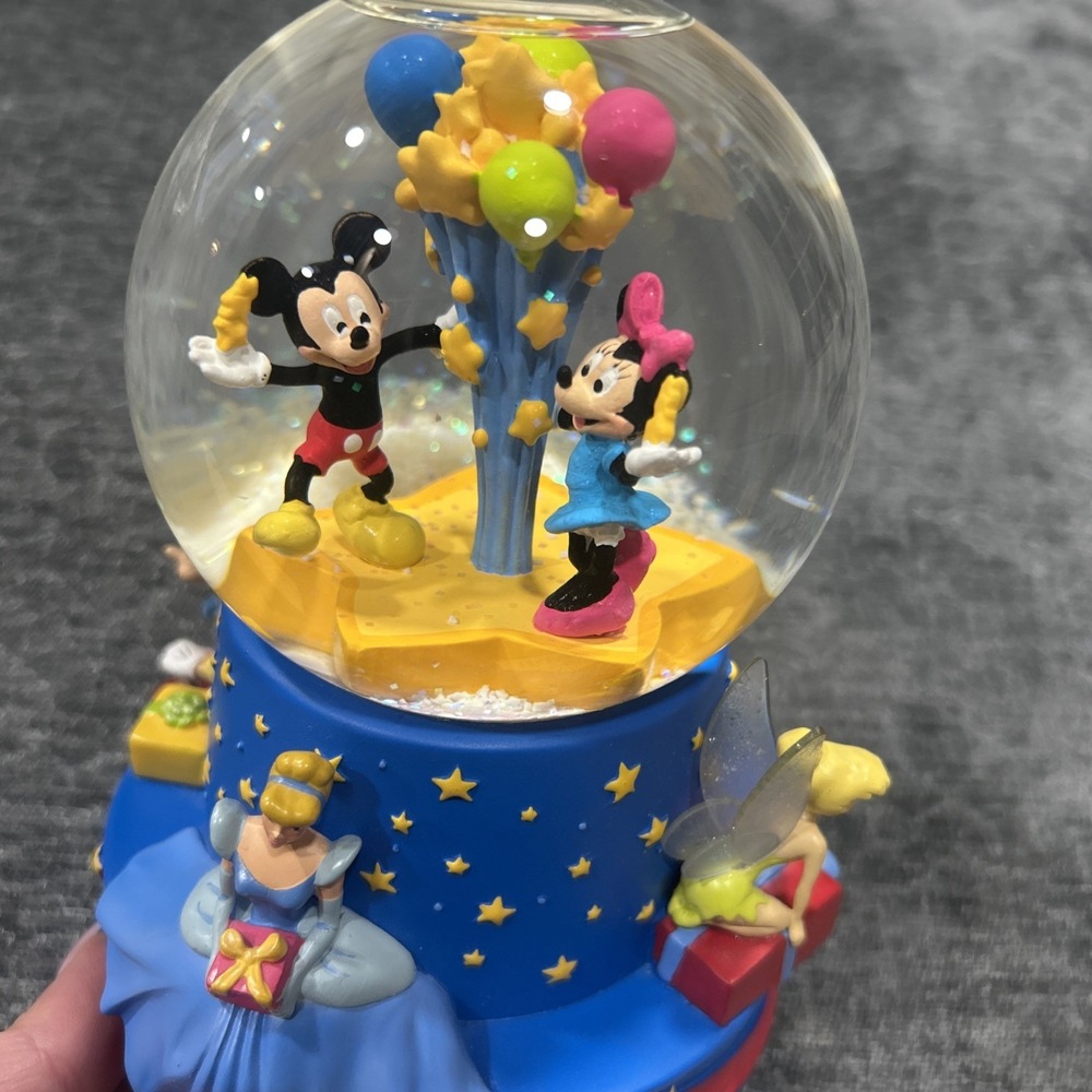 Hallmark Disney 100th Birthday Musical Snow Globe Limited Edition
